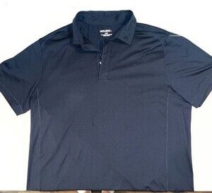 UNTUCKit Polo Shirt Mens Large Black Clavidor Performance Golf Casual